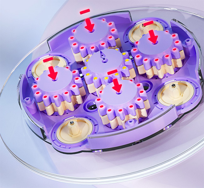 QiYi ChuanShi Magnetic Magic Clock Lilac